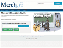Tablet Screenshot of math.fi