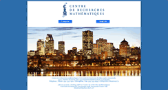 Desktop Screenshot of crm.math.ca
