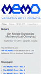 Mobile Screenshot of memo2011.math.hr