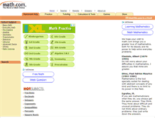 Tablet Screenshot of math.com