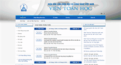 Desktop Screenshot of math.ac.vn